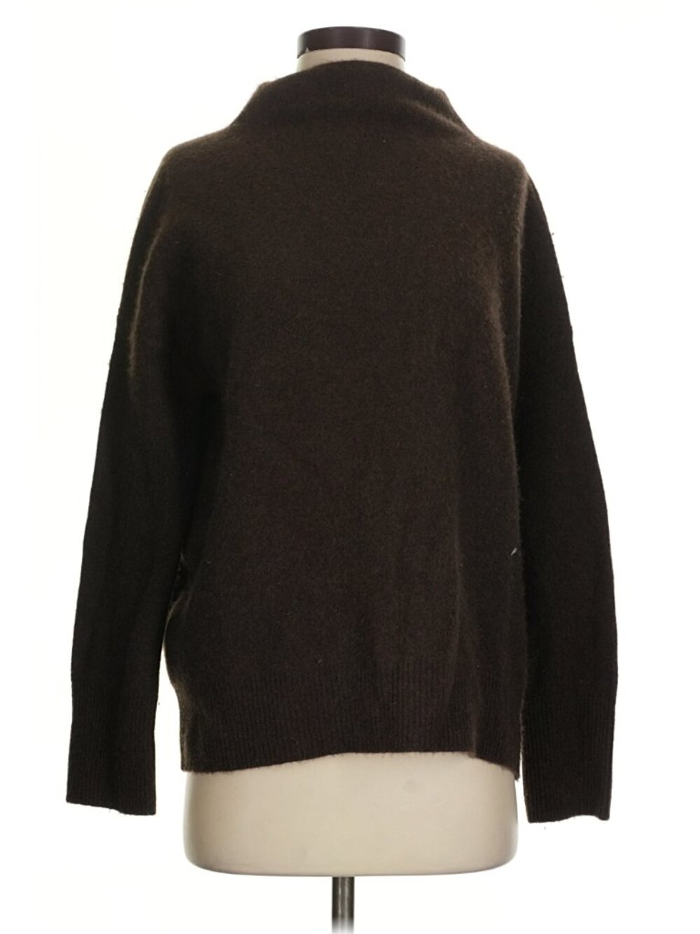 Vince Cashmere Funnel Neck Sweater Chocolate Brown Size S Fall 2020 Oversized